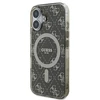 Guess GUHMP16SH4DTEW Apple iPhone 16 6.1″rudos spalvos kietas dėklas IML 4G Background MagSafe