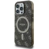 Guess GUHMP16LH4DTEW iPhone 16 Pro 6.3″ rudos spalvos kietas dėklas IML 4G Background MagSafe
