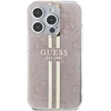 Guess GUHCP14XH4PSEGP Apple iPhone 14 Pro Max 6.7″ rožinės spalvos kietas dėklas IML 4G Gold Stripe