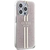 Guess GUHCP14XH4PSEGP iPhone 14 Pro Max 6.7″ rožinės spalvos kietas dėklas IML 4G Gold Stripe