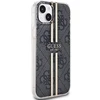Guess GUHCP15MH4PSEGK Apple iPhone 15 Plus / 14 Plus 6.7″ juodos spalvos kietas dėklas IML 4G Gold Stripe