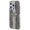 Guess IML 4G Gold Stripe dėklas, skirtas iPhone 15 Pro - rudas