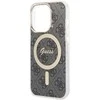 Guess IML 4G MagSafe dėklas iPhone 15 Pro - juodas
