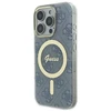Guess GUHMP16LH4STB Apple iPhone 16 Pro 6.3″ mėlynas kietas dėklas IML 4G MagSafe