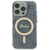 Guess GUHMP16LH4STB Apple iPhone 16 Pro 6.3″ mėlynas kietas dėklas IML 4G MagSafe