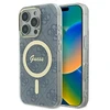 Guess GUHMP16LH4STB Apple iPhone 16 Pro 6.3″ mėlynas kietas dėklas IML 4G MagSafe