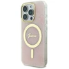 Guess GUHMP16LH4STP Apple iPhone 16 Pro 6.3″ rožinės spalvos kietas dėklas IML 4G MagSafe