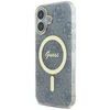 Guess GUHMP16SH4STB Apple iPhone 16 6.1″ mėlynas kietas dėklas IML 4G MagSafe