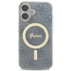 Guess GUHMP16SH4STB Apple iPhone 16 6.1″ mėlynas kietas dėklas IML 4G MagSafe