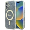 Guess GUHMP16SH4STB Apple iPhone 16 6.1″ mėlynas kietas dėklas IML 4G MagSafe