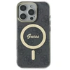 Guess GUHMP16LH4STK Apple iPhone 16 Pro 6.3″ juodos spalvos kietas dėklas IML 4G MagSafe