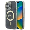 Guess GUHMP16XH4STK Apple iPhone 16 Pro Max 6.9″ juodos spalvos kietas dėklas IML 4G MagSafe