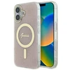 Guess GUHMP16MH4STP Apple iPhone 16 Plus 6.7″ rožinės spalvos kietas dėklas IML 4G MagSafe