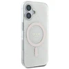 Apple iPhone 16 Plus Guess IML 4G Background MagSafe (GUHMP16MH4DTEH) dėklas telefonui baltos spalvos