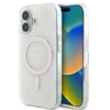 Apple iPhone 16 Plus Guess IML 4G Background MagSafe (GUHMP16MH4DTEH) dėklas telefonui baltos spalvos