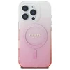 Guess GUHMP16LHGRCELP Apple iPhone 16 Pro 6.3″ rožinės spalvos kietas dėklas IML Glitter Gradient MagSafe