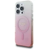 Guess GUHMP16LHGRCELP Apple iPhone 16 Pro 6.3″ rožinės spalvos kietas dėklas IML Glitter Gradient MagSafe