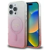 Guess GUHMP16LHGRCELP Apple iPhone 16 Pro 6.3″ rožinės spalvos kietas dėklas IML Glitter Gradient MagSafe