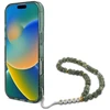 Guess IML Glitter With Pearl Strap MagSafe - dėklas skirtas Apple iPhone 16 Pro Max Žalias