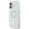 Guess GUHMP16MPFTDTEH Apple iPhone 16 Plus 6.7″ baltos spalvos kietas dėklas IML Rhinestones MagSafe