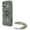 Guess GUHMP16SHCPOFPA Apple iPhone 16 6.1″ žalias kietas dėklas IML Flowers Allover Electro With Pearl St