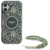 Guess GUHMP16SHCPOFPA Apple iPhone 16 6.1″ žalias kietas dėklas IML Flowers Allover Electro With Pearl St