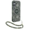 Guess GUHMP16SHCPOFPA Apple iPhone 16 6.1″ žalias kietas dėklas IML Flowers Allover Electro With Pearl St