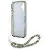 Guess GUHMP16SHCPOFPA Apple iPhone 16 6.1″ žalias kietas dėklas IML Flowers Allover Electro With Pearl St