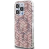 Dėklas GUESS GUHMP15LHGCUSTGP IPHONE 15 PRO 6.1 "Rožinis/Rožinis HARDCASE IML GCUBE MAGSAFE