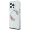 Guess GUHMP16LHFWFCT Apple iPhone 16 Pro 6.3″ transprent kietas dėklas IML Flowers Wreath MagSafe