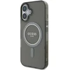 Guess GUHMP16MHFGEREK Apple iPhone 16 Plus 6.7″ juodos spalvos kietas dėklas IML Glitter Circle MagSafe