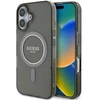 Guess GUHMP16MHFGEREK Apple iPhone 16 Plus 6.7″ juodos spalvos kietas dėklas IML Glitter Circle MagSafe