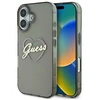 Guess GUHCP16MHCHGSPK Apple iPhone 16 Plus6.7″ juodos spalvos kietas dėklas IML Heart