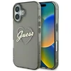 Guess GUHCP16SHCHGSPK Apple iPhone 16 6.1″ juodos spalvos kietas dėklas IML Heart