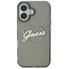 Guess GUHCP16SHCHGSPK Apple iPhone 16 6.1″ juodos spalvos kietas dėklas IML Heart