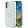 Guess GUHCP16SHCHGSPT Apple iPhone 16 6.1″ skaidrus kietas dėklas IML Heart