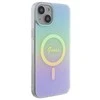Guess IML Iridescent MagSafe dėklas iPhone 15 Plus - turkio sp.