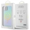 Guess IML Iridescent MagSafe dėklas iPhone 15 Plus - turkio sp.