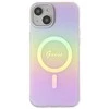 Guess IML Iridescent MagSafe dėklas iPhone 15 Plus - rožinis