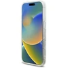 Guess GUHMP16LPFTDTEH Apple iPhone 16 Pro 6.3″ baltos spalvos kietas dėklas IML Rhinestones MagSafe