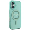 Guess GUHMP16MPFTDTEN Apple iPhone 16 Plus 6.7″ žalias kietas dėklas IML Rhinestones MagSafe