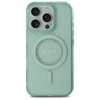 Guess GUHMP16XPFTDTEN Apple iPhone 16 Pro Max 6.9″ žalias kietas dėklas IML Rhinestones MagSafe