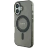 Guess GUHMP16MPFTDTEK Apple iPhone 16 Plus 6.7″ juodos spalvos kietas dėklas IML Rhinestones MagSafe