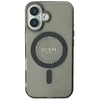 Guess GUHMP16MPFTDTEK Apple iPhone 16 Plus 6.7″ juodos spalvos kietas dėklas IML Rhinestones MagSafe