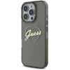 Guess GUHCP16XHCHGSPK Apple iPhone 16 Pro Max 6.9″ juodos spalvos kietas dėklas IML Heart