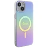 Guess dėklas, skirtas iPhone 15 Plus 6,7 GUHMP15MHITSU HC IML MAGSAFE IRIDESCENT violetinės spalvos inės spalvos