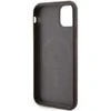 Guess iPhone 11 6.1 / Xr rudos/rudos spalvos deklas 4G Collection Leather Metal Logo MagSafe