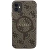Guess iPhone 11 6.1 / Xr rudos/rudos spalvos deklas 4G Collection Leather Metal Logo MagSafe