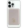 „Guess“ indukcinė išorinė baterija 15W GUPBM5AL4DMD 5000mAh aukso spalvos „MagSafe 4G“ su metaliniu logotipu