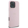 Guess GUHMP15XPGHSMMP Apple iPhone 15 Pro Max 6.7″ rožinės spalvos kietas dėklas Grained Ring MagSafe